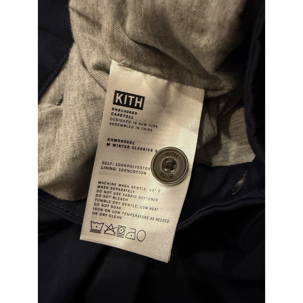 Kith Pants Mens Medium Nocturnal Blue Transitional Tech Pleated Kyson Lined NEW - Picture 7 of 10